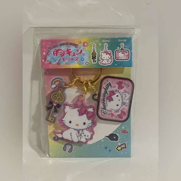 Sanrio Accessories - Charmmy Kitty Keychain with Acrylic Detachable Charms